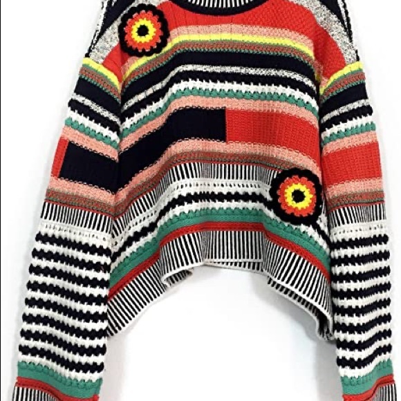 Zara Crochet Crop Top Sweater - Picture 2 of 6